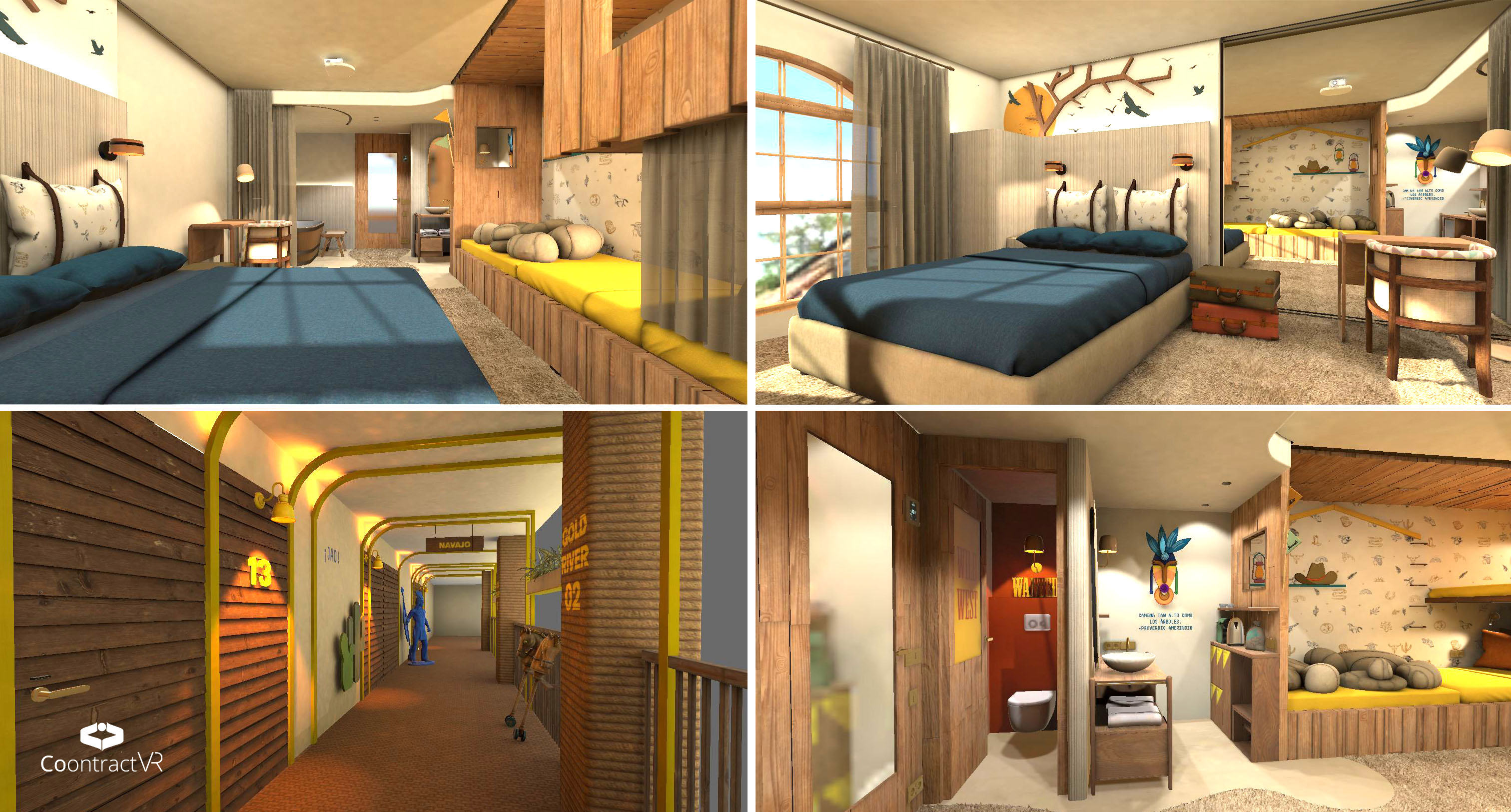 diseño-espacio-hotel-habitacion-Port-aventura-Far-west
